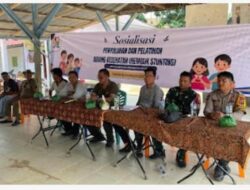 Polsek Laubaleng bersama UPTD Puskesmas Mardingding  Hadiri Kegiatan Sosialisasi Eembuk Stunting dan Peningkatan Kapasitas Kader Posyandu