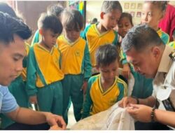 Rutan Kelas IIB Sumenep kedatangan Rombongan dari TK Almanah Campor Barat. Kedatangan bocah-bocah tersebut ke Rutan dalam Rangka Belajar Membatik