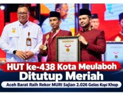 HUT Kota Meulaboh ke 438 Resmi Ditutup Bupati Aceh Barat Tarmizi SP, MM dan Wakil Bupati Said Fadheil SH