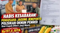 Dessiama Pengusaha Pengadaan Bibit Jagung melaporkan seorang Jurnalis Di duga melakukan PenggelapanNiat baiknya memberikan pinjaman barang berujung pada kesulitan ekonomi yang mendalam.