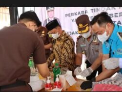 Pemusnahan Barang Bukti Tindak Pidana Umum, Seluruh Forpimda Tojo Una-Una Turut Hadir