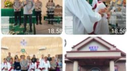 Minggu Kasih, Kapolres Binjai Hadir Berikan Rasa Aman bagi Jemaat HKBP