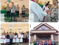 Minggu Kasih, Kapolres Binjai Hadir Berikan Rasa Aman bagi Jemaat HKBP