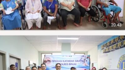 Wujudkan Kepedulian Nyata, Polres Binjai Bersama Bhayangkari Gelar Bakti Kesehatan Operasi Katarak