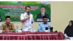KUA  Medan Area  Gelar Bimbingan Perkawinan Bagi Pengantin Baru, Tekankan Keluarga Harmonis dan Pencegahan Stunting
