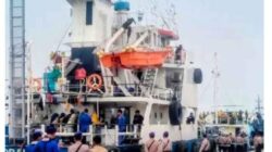 Kapal Tanker, MT Global 168, di Tahan Tim Gabungan Polri di Duga Bermuatan 3 ton Narkotika Jenis Sabu