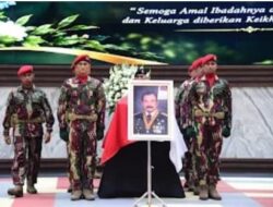 Rangkaian Penghormatan Terakhir TNI AD untuk Mantan Kasad Subagyo Hadi Siswoyo