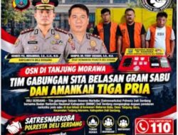 Sat Narkoba Polresta Deli Serdang Tangkap 3 pengedar Di Dua Tempat Berbeda