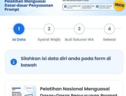 Pelatihan Nasional Menguasai Dasar-Dasar Penyusunan Prompt AI