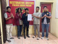 Polsek Lubuk Pakam Amankan Terduga Pelaku Penganiayaan, Kedua Pihak Sepakat Berdamai