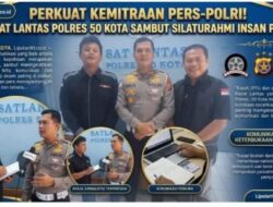 Perkuat Kemitraan Polri Dengan Pers ,Kasat Lantas Polres 50 Kota, Kunjungan Silahturahmi Disambut dengan Baik