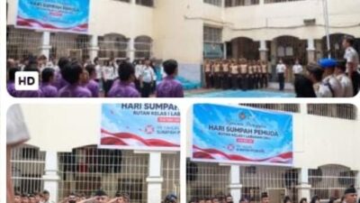 Khidmat dan Penuh Makna, Rutan Labuhan Deli Gelar Upacara Hari Sumpah Pemuda ke-98