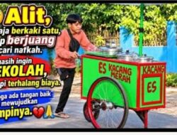 Kisah Pilu Anak Remaja 15 Tahun,Alit  Berjuang Jualan Es Dengan Satu Kaki Demi Bantu Ibunya